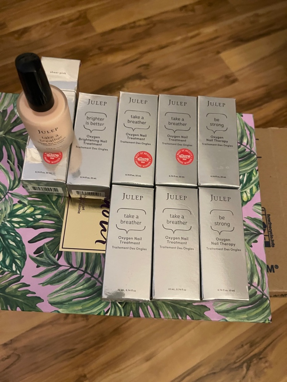 Julep Take a Breather & Be Strong Oxygen Nail Treatment Set - Light Pink (ALL 8)